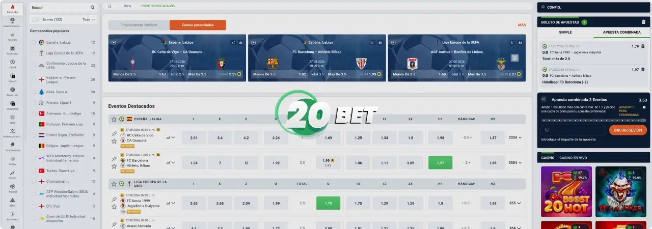 20Bet Apuestas Deportivas Online